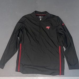 Mens Large Tampa Bay Buccaneers Nike 1/4 Zip Jacket